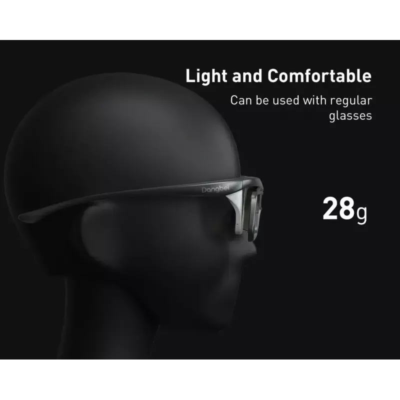 DANGBEI aktiivinen stereoskooppinen 3D-lasit, Micro-USB, musta