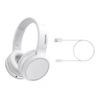 Philips 5000-sarja TAH5205WT/00 kuulokkeet/headset langaton pääpanta musiikki USB Type-C Bluetooth valkoinen