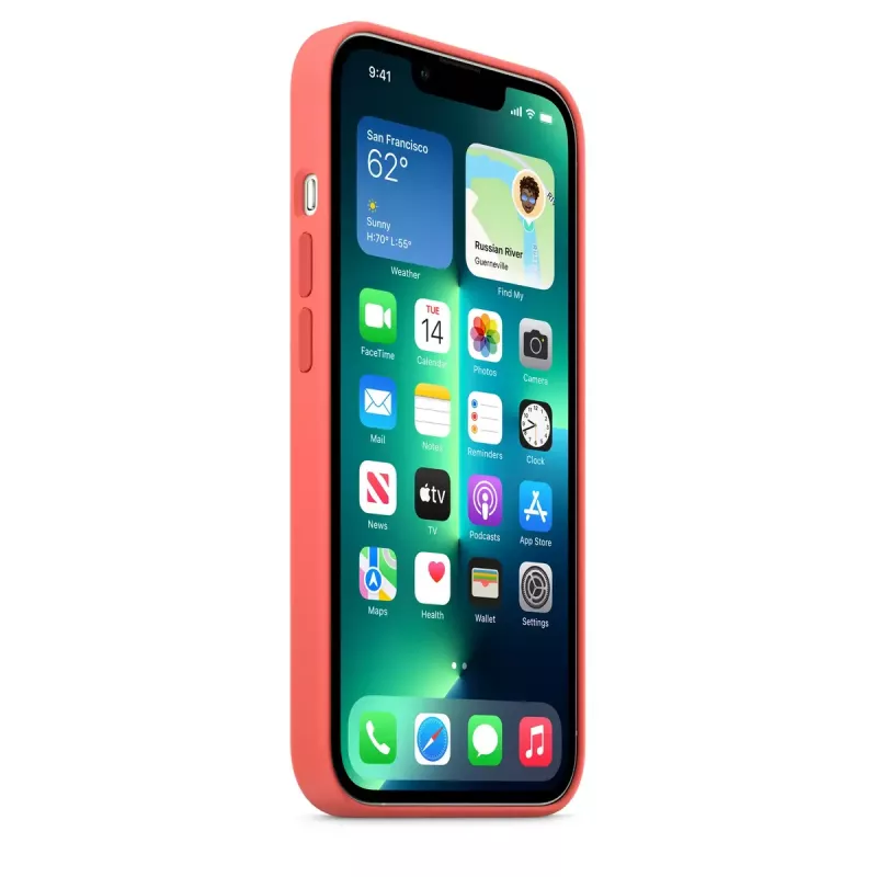 Apple MM2E3ZM/A suojakotelo iPhone 13 Pro -puhelimelle, silikoni, 6,1