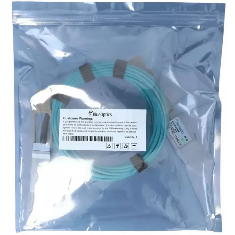 Kuitu-InfiniBand-kaapeli BlueOptics QSFP56–QSFP56 5 m, oranssi