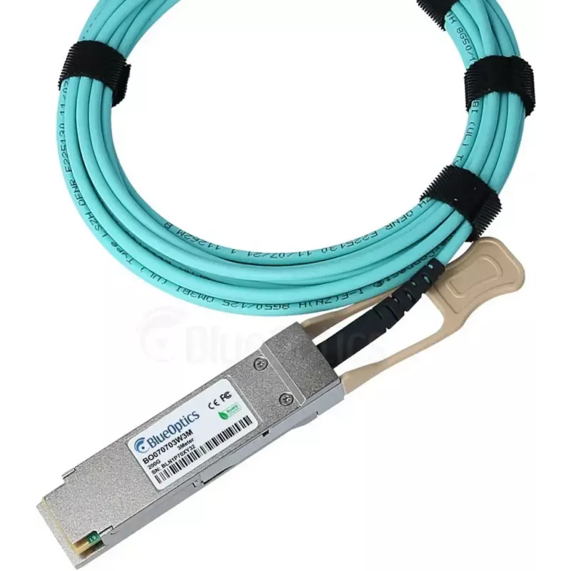 Kuitu-InfiniBand-kaapeli BlueOptics QSFP56–QSFP56 5 m, oranssi