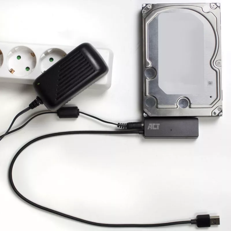 ACT USB 3.2 Gen1 - 2,5/3,5 tuuman SATA-adapterikaapeli SSD/HDD-asemille