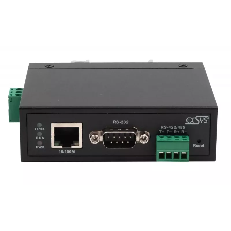EXSYS EX-61001 sarjaporttipalvelin RS-232/422/485 DC 12-48V