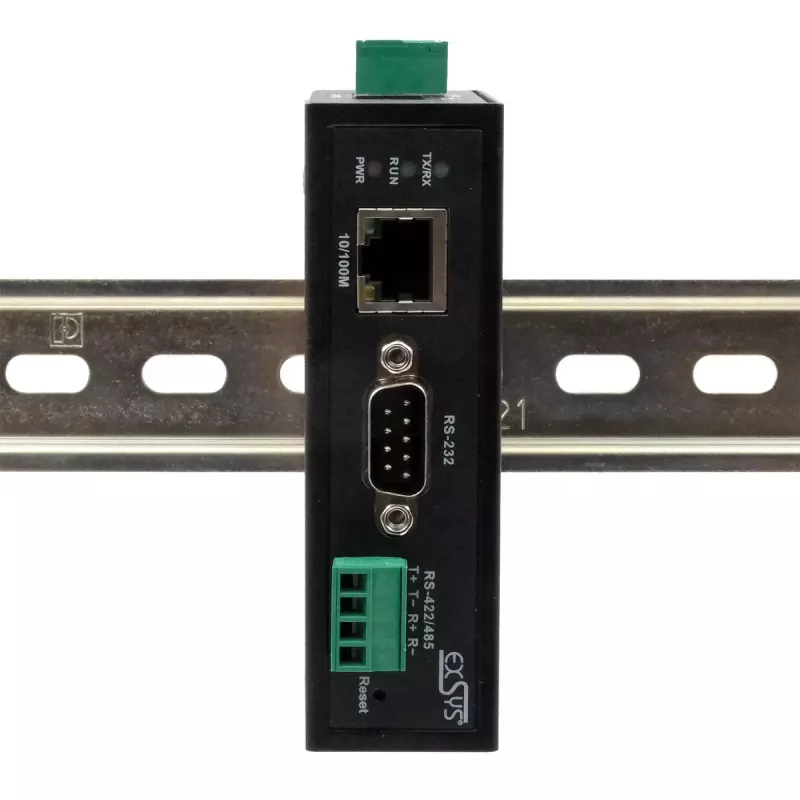 EXSYS EX-61001 sarjaporttipalvelin RS-232/422/485 DC 12-48V