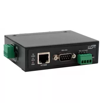 EXSYS EX-61001 sarjaporttipalvelin RS-232/422/485 DC 12-48V