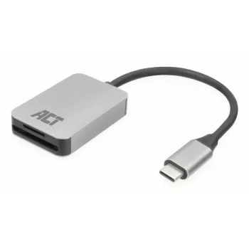 Kortinlukija ACT AC7056 USB 3.2 Gen 1 Type-C harmaa MicroSD SD