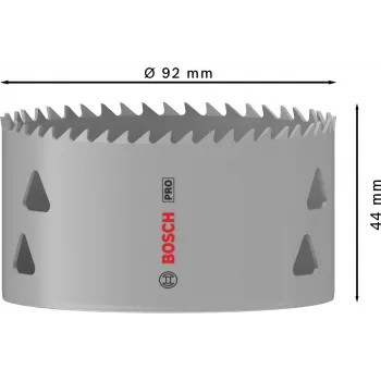 Bosch PRO Multi Material -reikäsaha 44/92 mm — yksittäiskappale porakoneeseen, kuivarakennus, metalli, muovi, pehmeä puu