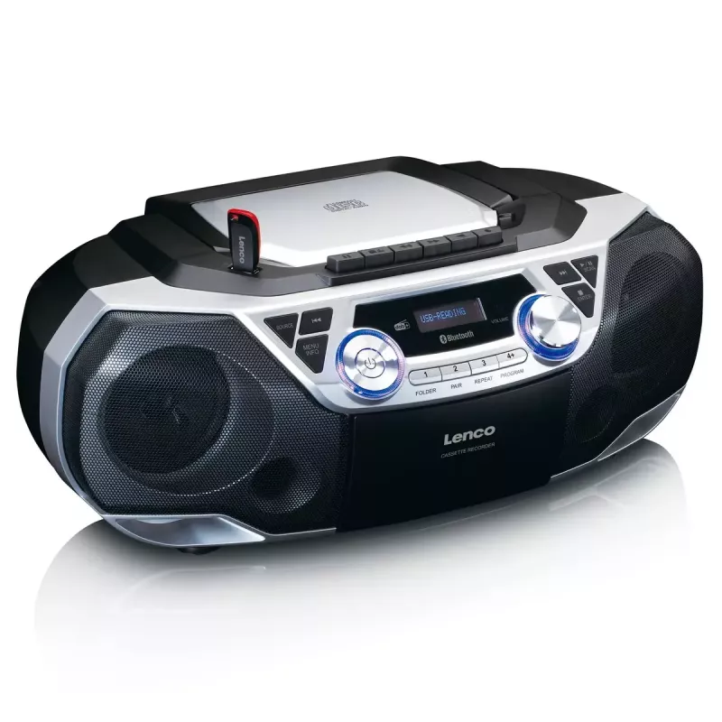 Lenco SCD-720SI -kannettava radio, digitaalinen viritin DAB FM, 2-tiekaiutin