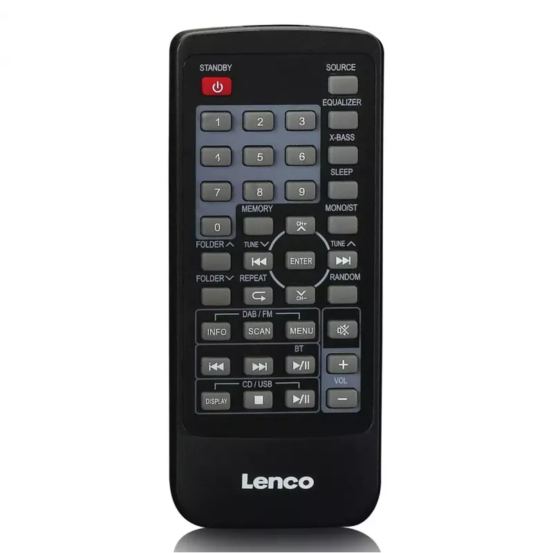 Lenco SCD-720SI -kannettava radio, digitaalinen viritin DAB FM, 2-tiekaiutin
