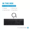 HP 125 johdollinen näppäimistö Full-Size USB kalvo QWERTY musta