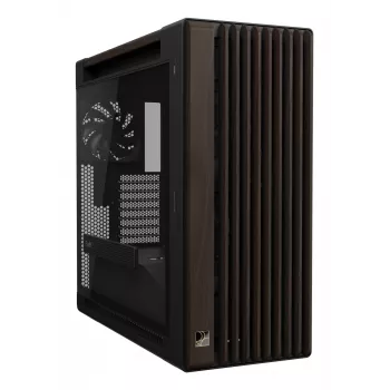 ASUS ProArt PA602 Wood Edition Modern musta - Tempered Glass Panel Midi Tower musta, puu