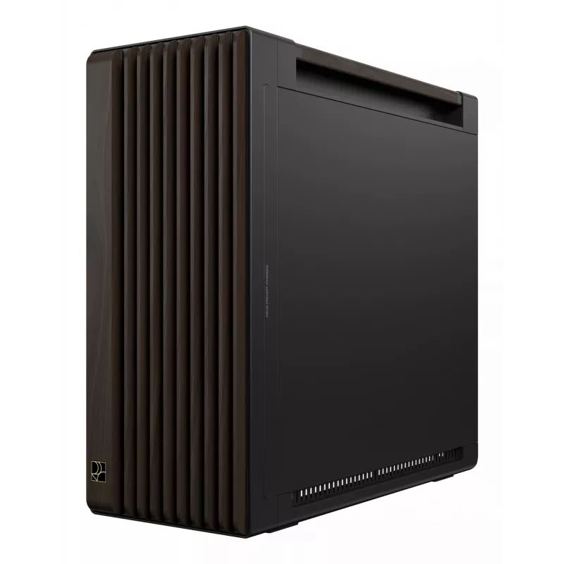ASUS ProArt PA602 Wood Edition Modern musta - Tempered Glass Panel Midi Tower musta, puu