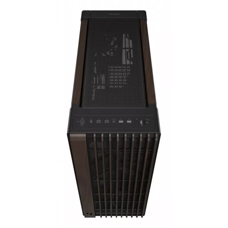 ASUS ProArt PA602 Wood Edition Modern musta - Tempered Glass Panel Midi Tower musta, puu