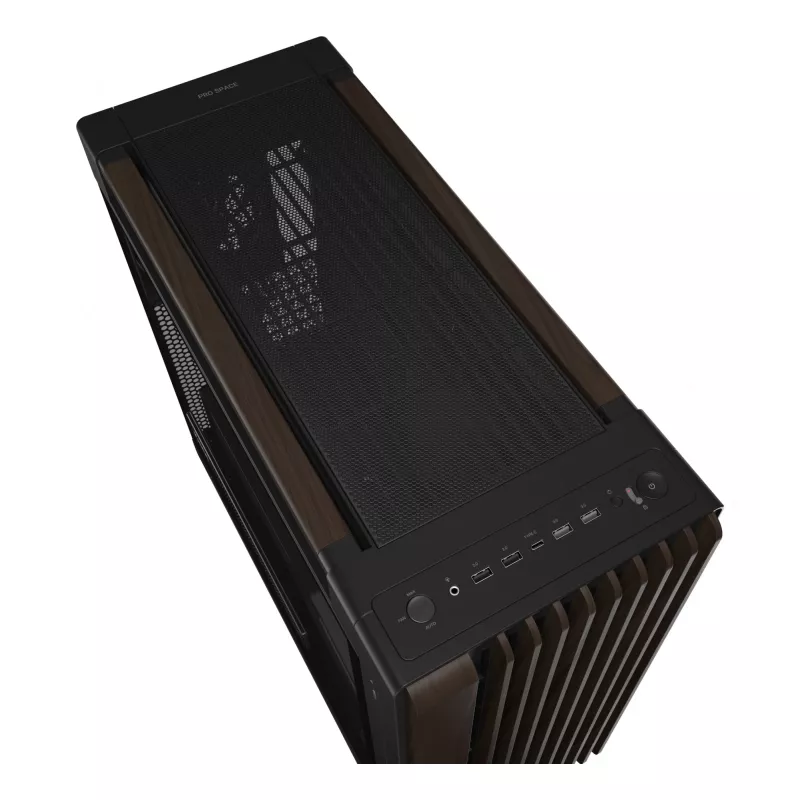 ASUS ProArt PA602 Wood Edition Modern musta - Tempered Glass Panel Midi Tower musta, puu