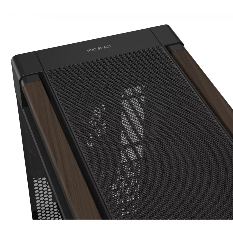 ASUS ProArt PA602 Wood Edition Modern musta - Tempered Glass Panel Midi Tower musta, puu