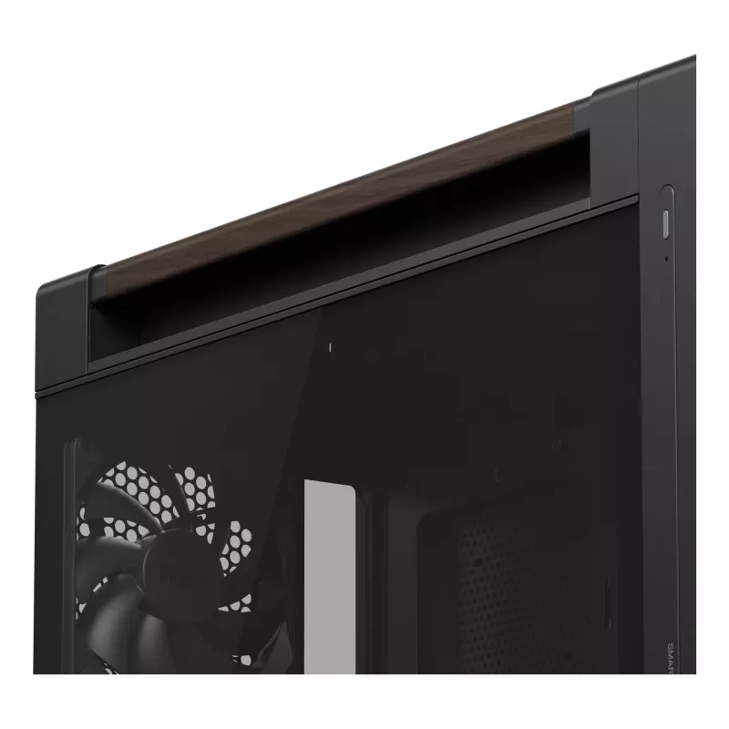 ASUS ProArt PA602 Wood Edition Modern musta - Tempered Glass Panel Midi Tower musta, puu