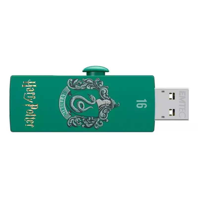 USB-muistitikku EMTEC M730 Slytherin 16 GB, USB Type-A 2.0, liukukotelo, vihreä