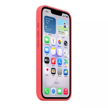Silikonikuori MagSafe-yhteensopiva Apple iPhone 17e — Bright Guava, sopii 6,1 tuuman (15,5 cm) näytöille