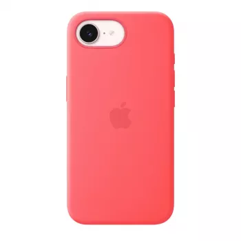 Silikonikuori MagSafe-yhteensopiva Apple iPhone 17e — Bright Guava, sopii 6,1 tuuman (15,5 cm) näytöille