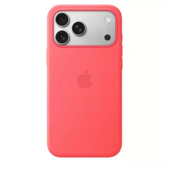 Silikoninen suojakuori MagSafe-yhteensopiva Apple iPhone 17 Pro Max — Bright Guava (punainen), sopii 6,9 tuuman näytölle