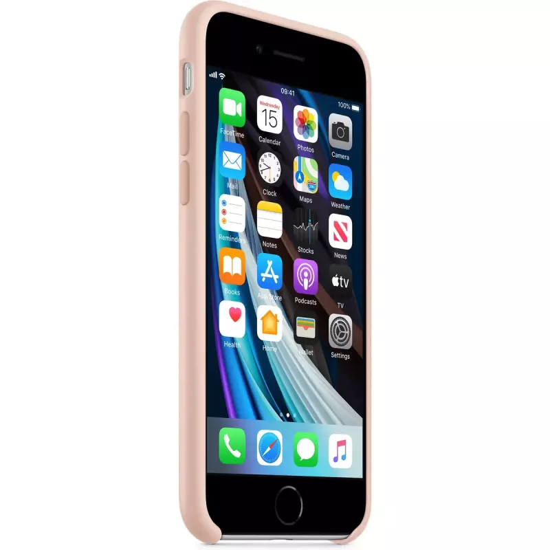 Suojakotelo Apple iPhone SE silikonikotelo - Pink Sand