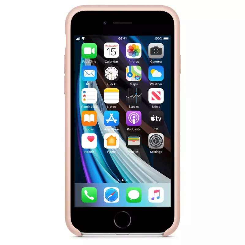 Suojakotelo Apple iPhone SE silikonikotelo - Pink Sand