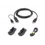 KVM-kaapelisarja ATEN 1,8 m USB Universal Secure KVM -kaapelisarja – 1,8 m, USB-näppäimistö/hiiri, DisplayPort-konsoli, musta