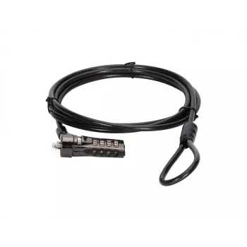 Conceptronic CUSTODIO01BS yhdistelmäkannettavalukko, vakiomittainen turvalukko, 1,8 m