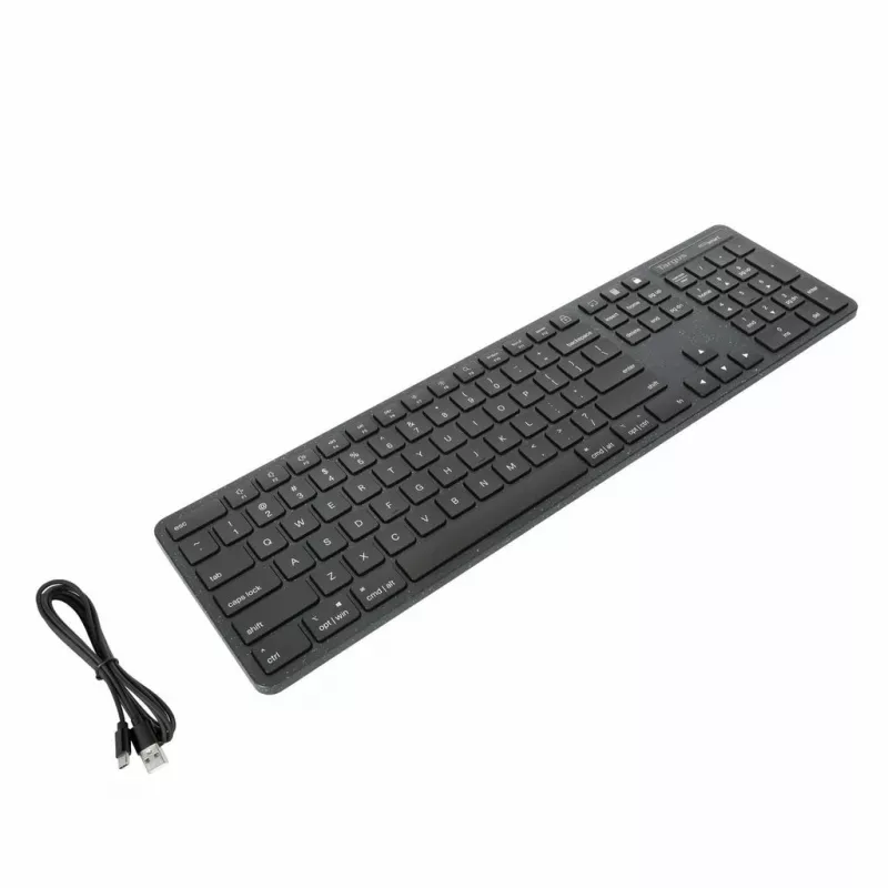 Targus EcoSmart AKB874UK näppäimistö yleis USB QWERTY UK-englanti musta