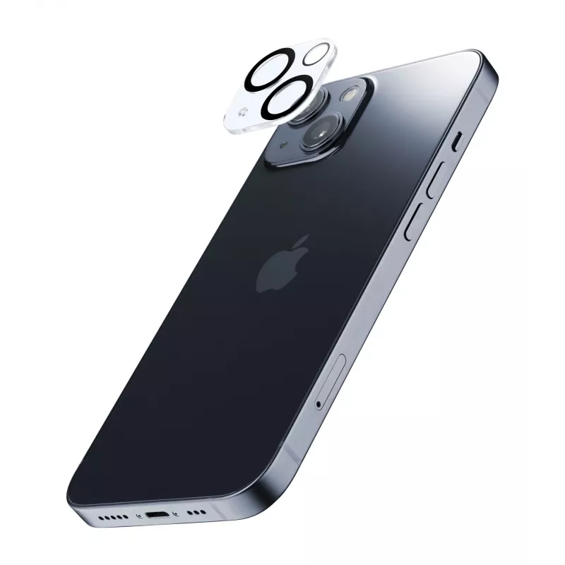 Cellularline kameran objektiivi - suojus iPhone 15 / 15 Plus -kameralla