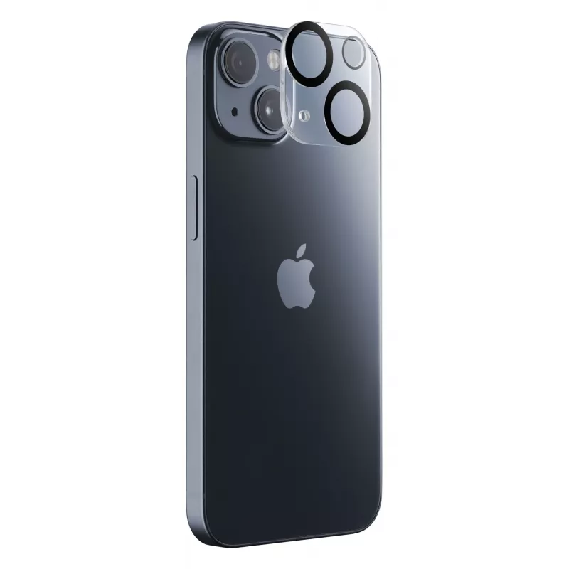 Cellularline kameran objektiivi - suojus iPhone 15 / 15 Plus -kameralla