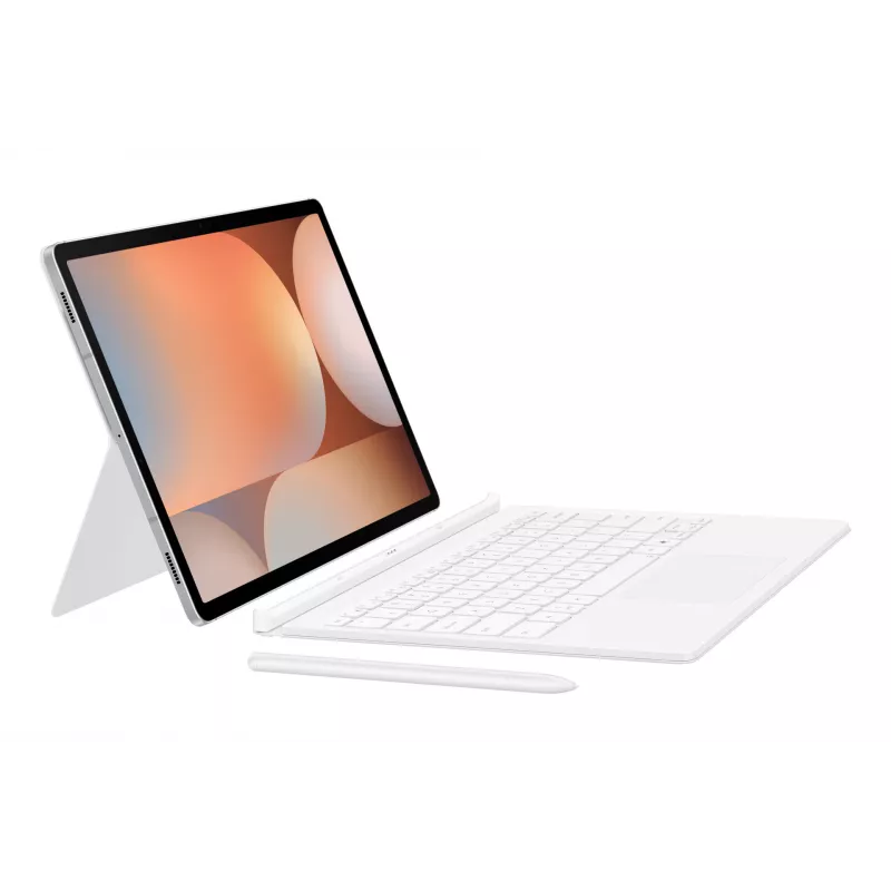 Flip-kotelo Samsung EF-DX825 Galaxy Tab S10+ S9+ S9 FE 12,4 tuumaan valkoinen