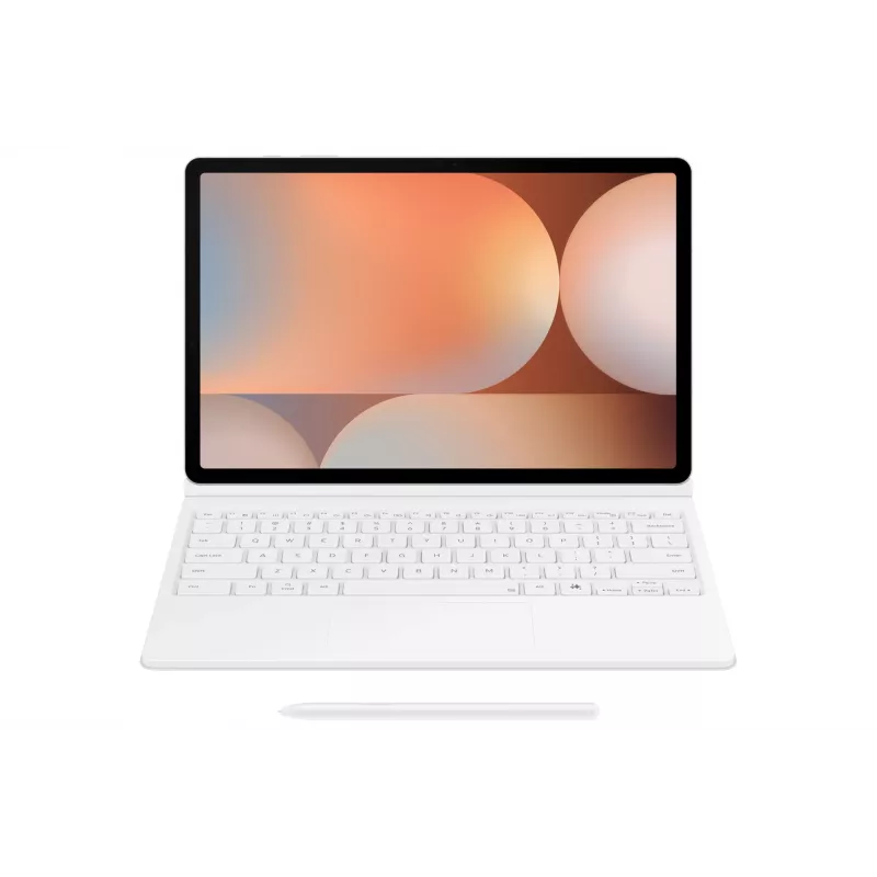 Flip-kotelo Samsung EF-DX825 Galaxy Tab S10+ S9+ S9 FE 12,4 tuumaan valkoinen