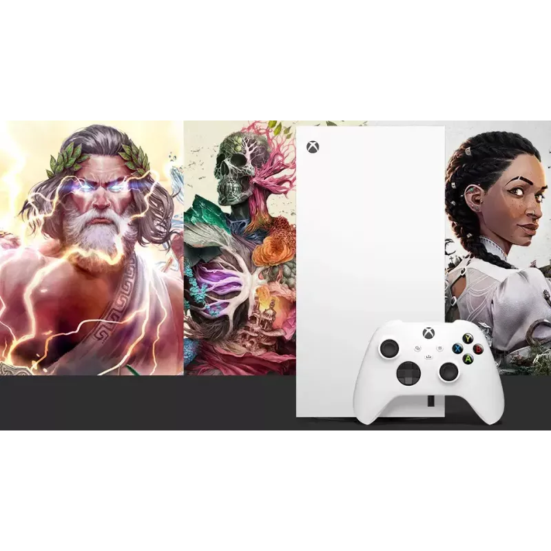 Pelikonsoli Microsoft Xbox Series X Digital Edition — 1 TB SSD, 4K, Wi‑Fi, Ethernet, valkoinen