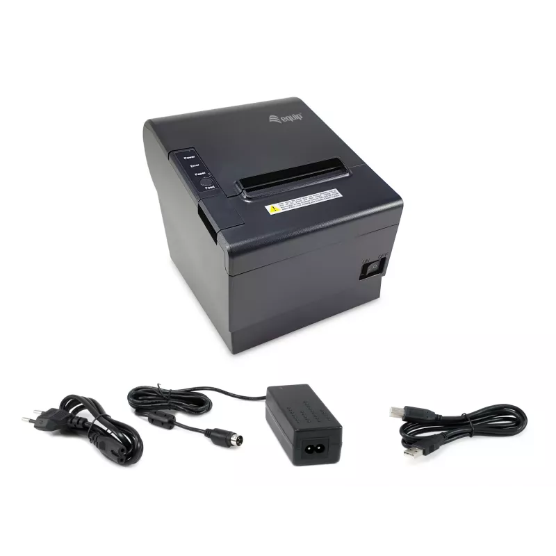 Equip 80 mm lämpötulostin automaattisella leikkurilla, USB/kassalokeron liitäntä