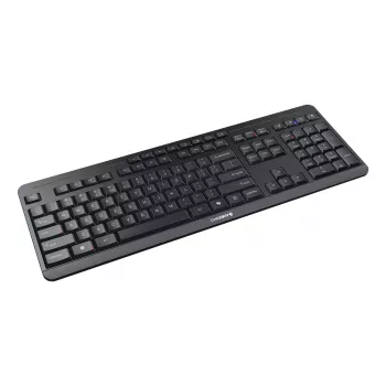 Näppäimistö Cherry Stream ultimate — Full-Size USB, RF Wireless & Bluetooth, QWERTY englanti, LED-taustavalo, musta