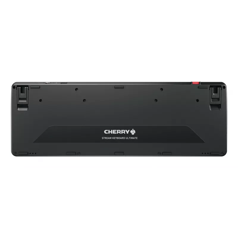 Näppäimistö Cherry Stream ultimate — Full-Size USB, RF Wireless & Bluetooth, QWERTY englanti, LED-taustavalo, musta