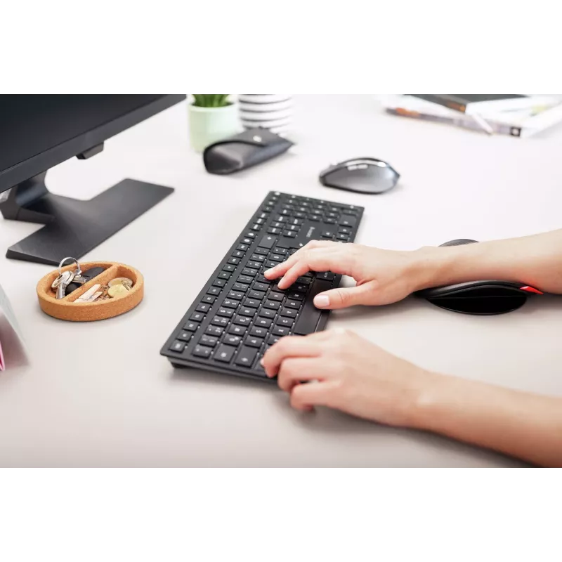 CHERRY KW 9100 ohut näppäimistö yleiskäyttöinen RF Wireless + Bluetooth musta