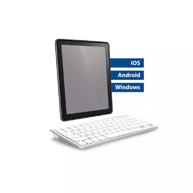 ACT kannettava Bluetooth-näppäimistö Azerty/BE-asettelu langaton valkoinen 75%