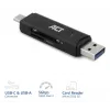 Kortinlukija ACT USB-C/USB-A 3.0 musta