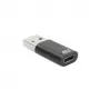 USB-A-plugi USB-C-liitäntään -adapteri ACT AC7376 musta