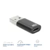 USB-A-plugi USB-C-liitäntään -adapteri ACT AC7376 musta