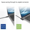 ACT USB 3.0 10Gbps 60W USB Type-C (suora) - USB Type-C (vasen/oikea kulma) -kaapeli, 3 metriä