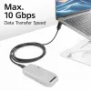 ACT USB 3.0 10Gbps 60W USB Type-C (suora) - USB Type-C (ylös/alas kulma) -kaapeli, 2 metriä