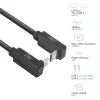 ACT USB 3.0 10Gbps 60W USB Type-C (ylös/alas kulma) - USB Type-C (ylös/alas kulma) -kaapeli, 2 metriä
