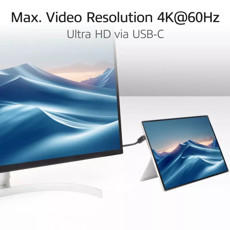 ACT USB 3.0 10Gbps 60W USB Type-C (ylös/alas kulma) - USB Type-C (ylös/alas kulma) -kaapeli, 2 metriä