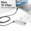 ACT USB 3.0 10Gbps 60W USB Type-C (vasen/oikea kulma) - USB Type-C (ylös/alas kulma) -kaapeli, 2 metriä