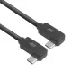 ACT USB 3.0 10Gbps 60W USB Type-C® (vasen/oikea kulma) - USB Type-C® (vasen/oikea kulma) -kaapeli, 2 metriä