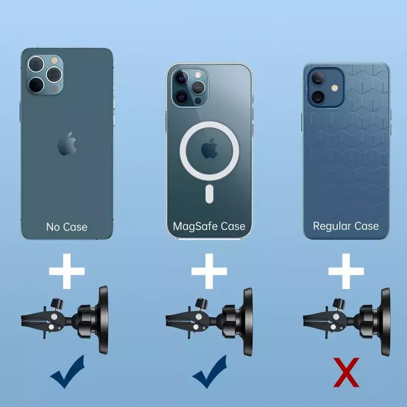 Magneettinen auton puhelinteline CHOETECH iPhone 12:lle, ilmastointiritiläkiinnitys, kompakti teline