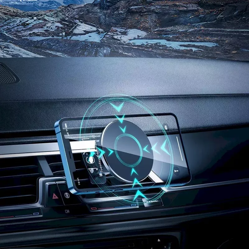 Magneettinen auton puhelinteline CHOETECH iPhone 12:lle, ilmastointiritiläkiinnitys, kompakti teline